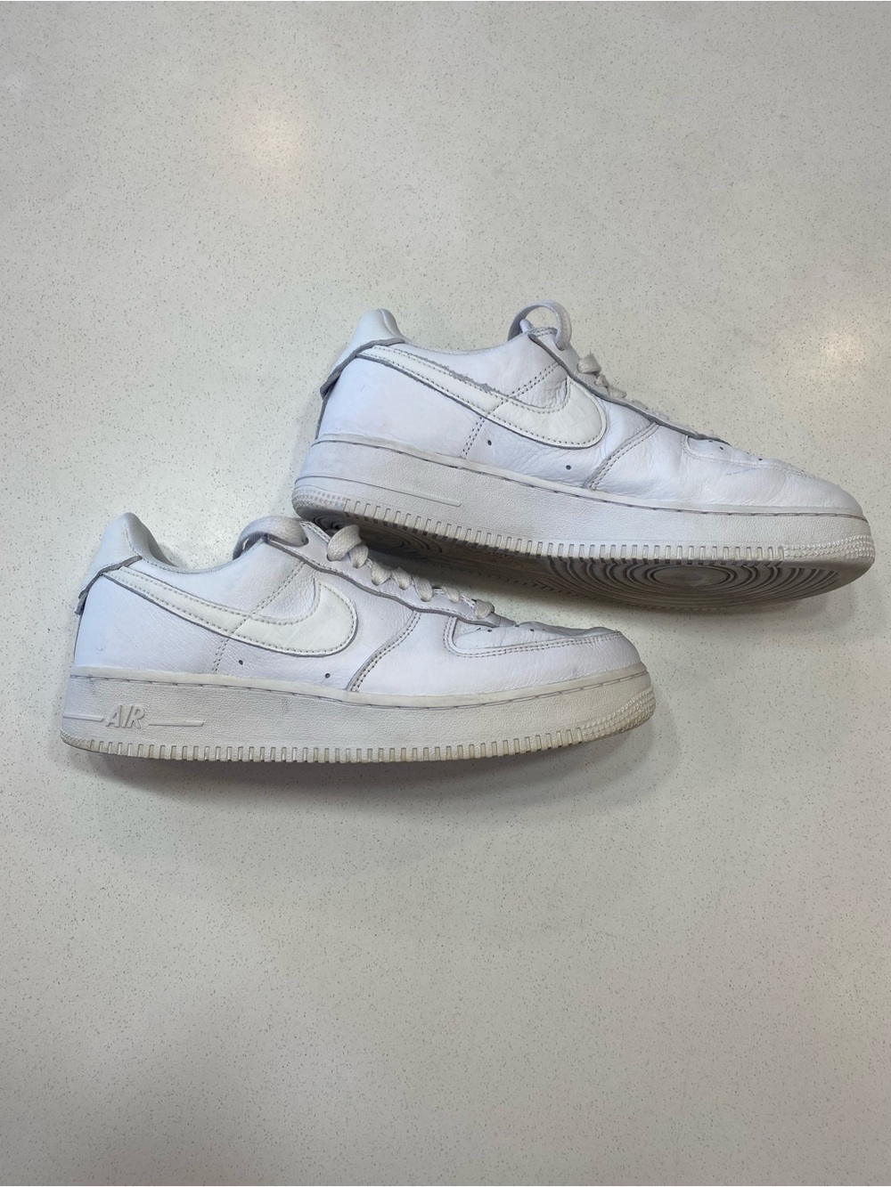 Nike Air Force 1 '07 Craft Triple White Low Premium Leather Men's Size 8
